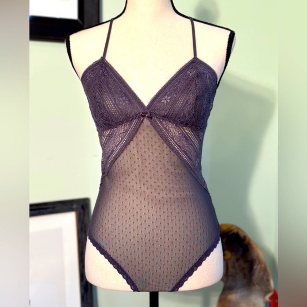 NWOT Chelsea28 'Sweet Nothings' Mesh Bodysuit-Sz Small